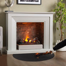 Fireplace Mat - 61 x 106 cm - Semi-circular spark protection plate - Fiberglass - 2-layer fire retardant - Fireproof Fireplace Mat & Fireplace Carpet - fire retardant mats - Semi-Round Fireplace Stove Carpet Protects Floors and Patios from Sparks - Black