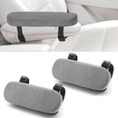 2 pieces - Armrest Cushion - Elbow Cushion - Armpads - comfortable armrest covers - removable armrest cushions - polyester armrest cushions - for office chairs, car seats and gaming chairs - 23.5*7.5*3cm - grey