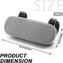 2 pieces - Armrest Cushion - Elbow Cushion - Armpads - comfortable armrest covers - removable armrest cushions - polyester armrest cushions - for office chairs, car seats and gaming chairs - 23.5*7.5*3cm - grey