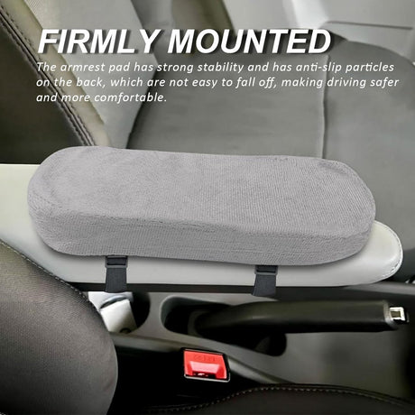 2 pieces - Armrest Cushion - Elbow Cushion - Armpads - comfortable armrest covers - removable armrest cushions - polyester armrest cushions - for office chairs, car seats and gaming chairs - 23.5*7.5*3cm - grey