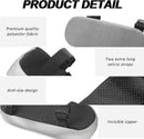 2 pieces - Armrest Cushion - Elbow Cushion - Armpads - comfortable armrest covers - removable armrest cushions - polyester armrest cushions - for office chairs, car seats and gaming chairs - 23.5*7.5*3cm - grey