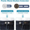 pieces jeans button extenders - Buttonhole Extender - Trouser Widening Button - Waistband Extenders - Unisex - Instant Waist Extender Buttons - Trouser Extender - Jeans Trouser Extender - No Sewing Required Jeans Waist Extenders