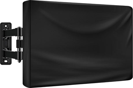 Outdoor TV case 50-52 inch - TV screen protector - waterproof and weatherproof outdoor flat screen case - 210D fabric - 51.2 x 5.9 x 32.6 inches - black