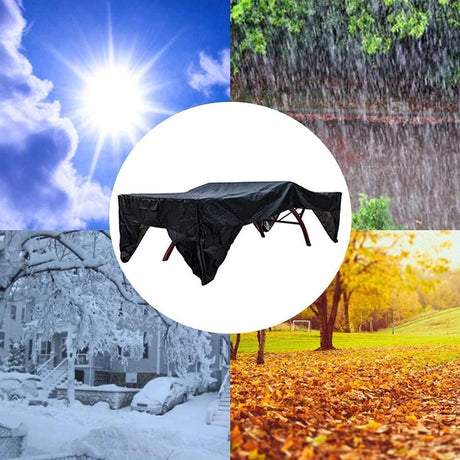 Table tennis table cover - Protective cover for table tennis table - Outdoor table tennis cover - Waterproof - Dustproof - Robust - Table tennis cover - Protective cover for folding table - Indoor and outdoor table tennis table cover - Ping pong table - B