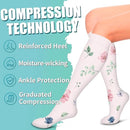 Compression socks 6 pairs - compression socks for women - Sports compression stockings - Circulation compression socks - Compression socks for cycling - women's compression stockings - Stretchable - for Running, Athletic Sports - Long - S/M