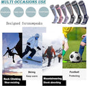 Ski Socks - 3 Pairs - Women's Socks - Sports Socks - Cotton Socks - Warm Socks Women - Long House Socks - Women's Ski Socks - Snowboard Socks - for Skiing, Snowboarding, Hiking - Size 35-39 (M)