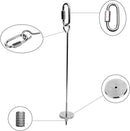 2 pieces - Bird Feeder - Small Animals Fruit and Vegetable Holder - Stainless Steel Vegetable Skewer - Food Finder - Hanging Food Feeding and Handling Tool - for Parrots, Cockatoos, Cockatiels - 20cm and 12cm - Silver