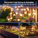 Solar Garden Lighting - Solar Lights Outdoor - 4 Pack 32 LED Oscillating Solar Garden Lights - Solar Garden Lamp - Fireflies - Firefly Light for Outdoor Decorations - Solar Garden Lighting - Solar Energy - Waterproof - Garden Torch - Garden Lantern