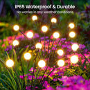 Solar Garden Lighting - Solar Lights Outdoor - 4 Pack 32 LED Oscillating Solar Garden Lights - Solar Garden Lamp - Fireflies - Firefly Light for Outdoor Decorations - Solar Garden Lighting - Solar Energy - Waterproof - Garden Torch - Garden Lantern