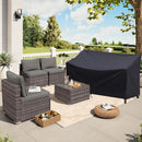 163*66*89 cm - Garden bench covers - Garden chair covers - Dust cover - waterproof - Garden accessories - 2-seater - cover for garden bench - windproof - anti-UV - tear resistance - 210D Oxford fabric - Loveseat cover - for 2-seater bench - black