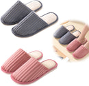 Slippers - 2 Pieces - women's slippers - men's slippers - House shoes - Grey men's slippers size 43-44 - Pink women's slippers size 39-40 - Couples - Nice and soft - Comfeet - Non-slip - Unisex - for autumn and winter - Pink and Grey