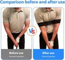 2 pieces - Golf Swing Training Band - golf swing training aids - golf swing trainer - golf training aids - golf accessories for beginners - for movement correction - for men, women and children - 35*7 cm - black