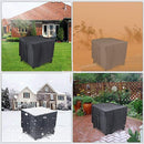 82*82*61 cm - Square Fire Pit Cover - Patio Fireplace Cover - Waterproof Square Outdoor Fire Pit Cover - Barbecue Stove Cover - Dust Cover - Square - Heavy 420D Oxford Fabric - Outdoor Fireplace Cover - Black