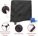 210D Waterproof Table Tennis Table Cover - Table Tennis Table Cover - Waterproof, windproof and UV-resistant - Dustproof - Table Tennis Table Protector - Protective Cover - Foldable Table Tennis Table Cover for Indoor and Outdoor Use - Black - 165×70×185c