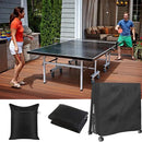 210D Waterproof Table Tennis Table Cover - Table Tennis Table Cover - Waterproof, windproof and UV-resistant - Dustproof - Table Tennis Table Protector - Protective Cover - Foldable Table Tennis Table Cover for Indoor and Outdoor Use - Black - 165×70×185c