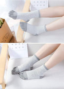 Women's split finger socks - 5 pairs - sports socks - Five Toe Socks - cotton finger socks - Toe socks - women's casual sports socks - Antibacterial - Breathable - women's soft warm socks - Comfortable Socks - Runner Toe socks