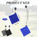 3 pieces - Golf Ball Towel - Golf Bag Amphibious Towels - with retractable buckle - Soft and delicate golf towel - Durable golf club cleaner - for fitness, outdoor sports - 12*12 cm - black, blue and grey