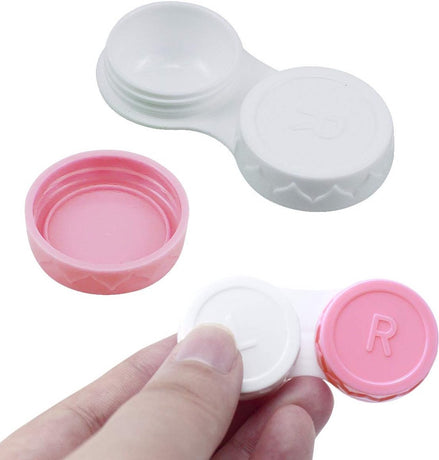 20 Pieces Colorful Contact Lens Holder - Contact Lens Cases - Lens Tray - Portable Contact Lens Holder - Contact Lens Case - Lens Holders - Travel Contact Lens Holder - Contact Lens Holder - Handy for On the Go - Green Blue Pink Black Purple
