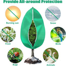 Plant cover - 1 piece - 140*200cm - Frost-resistant plant cover - Winter cover - Potted plant bag - Frost cloth - Plant frost cover - Winter protection bag for plants - Winter plant covers - with zipper and drawstring - for outdoor plants, potted fruit tr