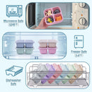 4-Piece Snack Boxes - Lunch Box - Bento Box - Divided Bento Boxes - Lunch Box - Salad Lunch Box - 4 Compartment Reusable Lunch Boxes - Sauce Container - For Children and Adults, Food Containers - For School, Work, Travel
