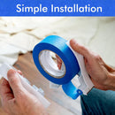 Tape Dispenser - Portable masking tape dispenser - adhesive tape dispenser - Seam sticker tool - for wall and floor painting - for paintwork, windows and door frames - 15*10.4 cm - white