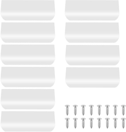 10 pieces - 150*40*17.5 mm - Cabinet handles - Drawer handles - Concealed handle - Aluminum alloy handle - kitchen cabinet handles - furniture accessories - hardware - white