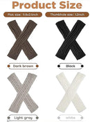 4 pairs of knitted arm warmer gloves - winter sleeves - winter long fingerless mittens - gloves - thumbhole gloves for men and women
