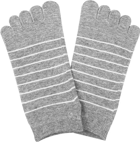 5 pairs - Toe socks - Toe socks - Yoga socks - cotton toe socks for women - Runner toe socks - Runner Toe socks - Smooth toe seam - Cotton - Comfortable Socks - sports socks - loose toe socks - breathable sports socks - grey