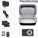 Camera Bags - Camera Bag - Storage Pouch - Storage Box - Carrying and Protective Case for Digital Cameras - Digital Camera Carrying Case - Camera Storage Holder - For Batteries, Cable, Memory Card, Card Reader and Accessories - Black - 12*9*5.5 cm