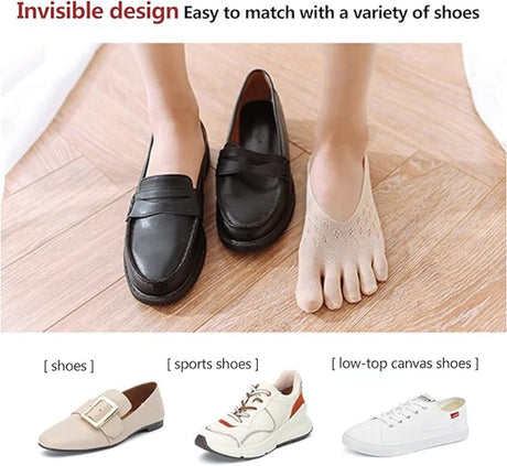 5 pairs - Toe socks - toe socks - No Show - Invisible socks - full toe yoga socks for women - yoga socks - Comfortable Socks - runner toe socks - No Show Low Cut Liner Socks - 5 colors