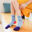 5 pairs - Toe socks - toe socks - Women's toe socks - cotton socks - sports socks - yoga socks - separate toe socks - soft and breathable cotton socks - toe-separated cotton socks - socks with floral pattern