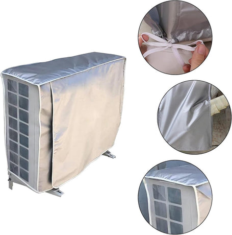Air Conditioner Cover - Air Conditioner Cover Outdoor Unit - Outdoor Winter Cover - Dustproof - Frost-Resistant - Air Conditioning Covers - Air Conditioner Cover - Durable and Waterproof - Air Conditioner Protective Cover - Universal Air Conditioner Prote