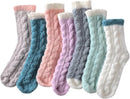 7 Pairs - Warm Winter Socks - socks - cartoon socks - Women's House Socks - Women's Fuzzy Socks - House Socks - Thick socks - Winter Warm Cozy Socks - Soft socks - keep warm - coral fleece - Size 36-40