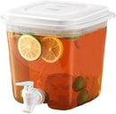Water Dispenser - 3.5L Water Dispenser with Lid - Water Tap - Drink Bucket - Beverage Machine with Tap - Lemonade Dispensers - Lemonade Tap - Plastic Juice Dispenser - Beverage Dispensers - Juice Dispenser - Lemonade Juice Party Cocktail Cold Water Jug
