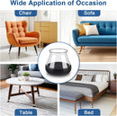 28 Pieces Chair Leg Protectors - Silicone Protective Caps - Chair Leg Protectors - Round Medium Silicone Chair Cushion - Anti-Scratch Felt - Furniture Cushions - Chair Leg Protectors - Carpet Chair Leg Cushions (fit: 20.1-30 mm) - Floor Protection - Black