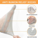 5 pairs of socks to align toe socks - Breathable - Toe socks - For bunions - Women's - Orthopedic compression toe socks for women - Invisible low five-toe socks - Yoga Socks - Comfortable Socks