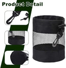 pieces - 14*14*16.5 cm - golf ball storage bag - golf bag - nylon mesh ball bag - with drawstring - golf ball sack - golf storage - mesh bags for golf accessories - black