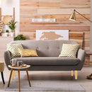 4 pieces - 15 cm - Furniture legs - Table legs - wooden furniture legs - solid tapered wooden table legs - replacement sofa legs - with screws and anti-slip protector - for TV cabinet, wardrobe, sofa, armchair, bed - brown