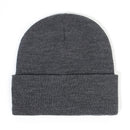 Hat - Knitted hat - Winter hat - Warm hat - Hat with satin lining - warm winter hat - knitted winter hat with fold-over brim - silk lining - soft knitted hat - warm and comfortable - for men and women - grey