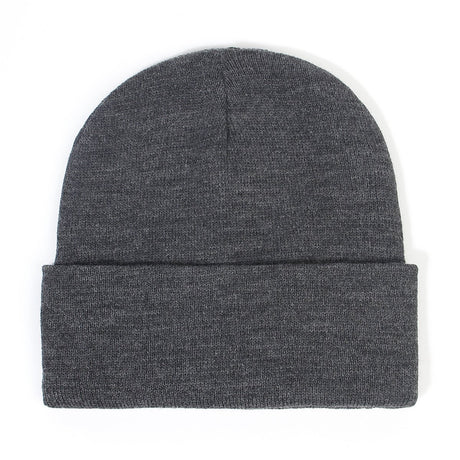 Hat - Knitted hat - Winter hat - Warm hat - Hat with satin lining - warm winter hat - knitted winter hat with fold-over brim - silk lining - soft knitted hat - warm and comfortable - for men and women - grey