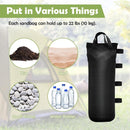 4 pieces - Sandbags - Weight bag - Ballast bags - Gazebo Weights - Ballast bags - cylindrical sandbags - solid windproof sandbag - canopy gazebo weights - for pop-up tent, canopy or parasol - Ø15*50 cm - black - (without sand)