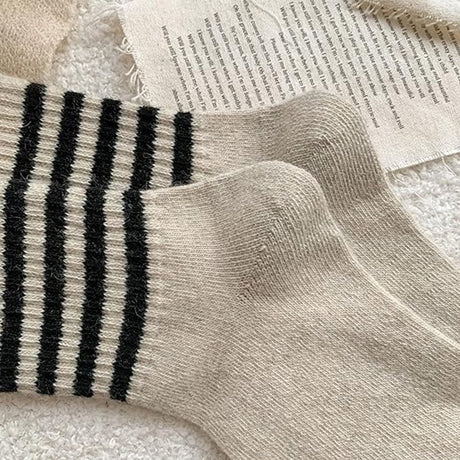 House socks - 5 Pairs - Winter socks - Home socks - House socks for Women and Men - puppy motif - Heated socks - Thick socks - cute soft socks - comfortable, warm and thick socks