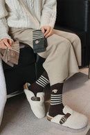 House socks - 5 Pairs - Winter socks - Home socks - House socks for Women and Men - puppy motif - Heated socks - Thick socks - cute soft socks - comfortable, warm and thick socks