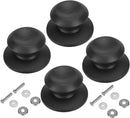 4 pieces - Pan lid knob - Lid knobs - Aperture 6-10 mm - Pot Lid Knob - Lid Handle - Lid Knob - Anti-burn knob - Replacement Handles - universal replacement lid knobs for pans - handle for kitchen cookware