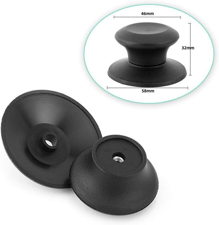 4 pieces - Pan lid knob - Lid knobs - Aperture 6-10 mm - Pot Lid Knob - Lid Handle - Lid Knob - Anti-burn knob - Replacement Handles - universal replacement lid knobs for pans - handle for kitchen cookware