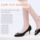 8 Pairs - Socks - Invisible Socks for Women - No Show Socks for Women for Flat Shoes - Anti-Slip - Invisible - Ultra Low Lining Socks - Hidden Thin Socks - Silicone Foot Protector - White