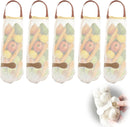 5 pieces - Vegetable bag - Fruit bag - 48*11 cm - Storage bag - hanging mesh bag - reusable large bag for cooking seafood - washable bags - for vegetables and fruit for the kitchen, fridge, potato, onion, garlic, vegetables and fruit - beige