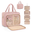 Pink Hanging Travel Toiletry Bag Large Makeup Bag