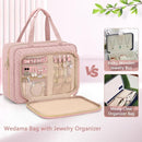 Pink Hanging Travel Toiletry Bag Large Makeup Bag
