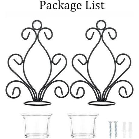 Creative Iron Wall Candle Holders Vintage Candlesticks